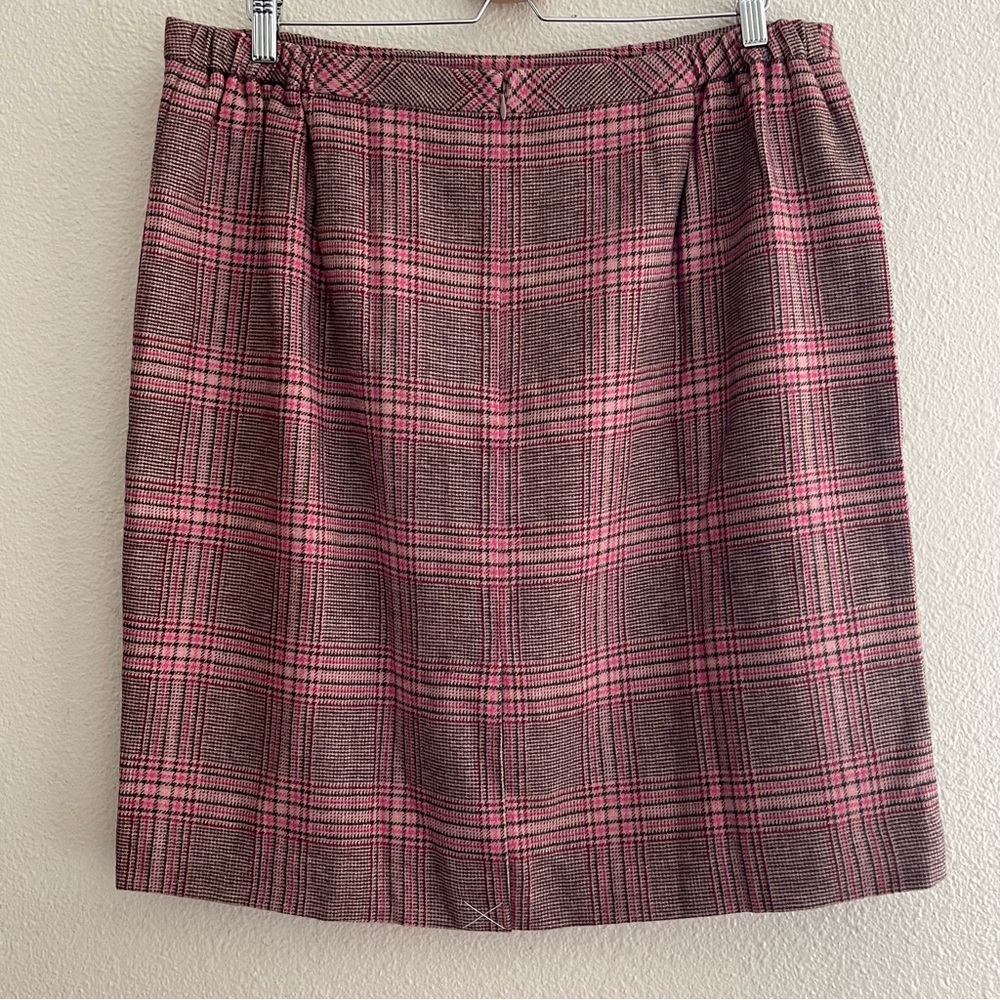 TALBOTS Glen Plaid Wool-Blend Pencil Skirt‎ - Picture 2 of 12